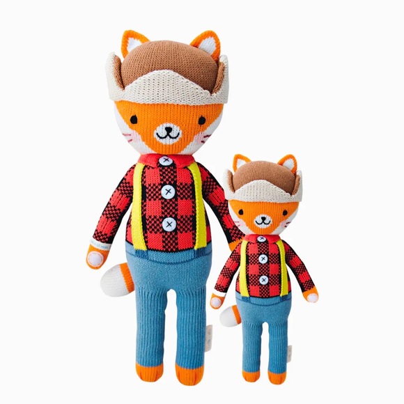 Cuddle + Kind Wyatt the Fox Little 13inch knit toy - Picture 1 of 8